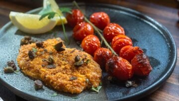 Crispy Lemon Parmesan Chicken Cutlets